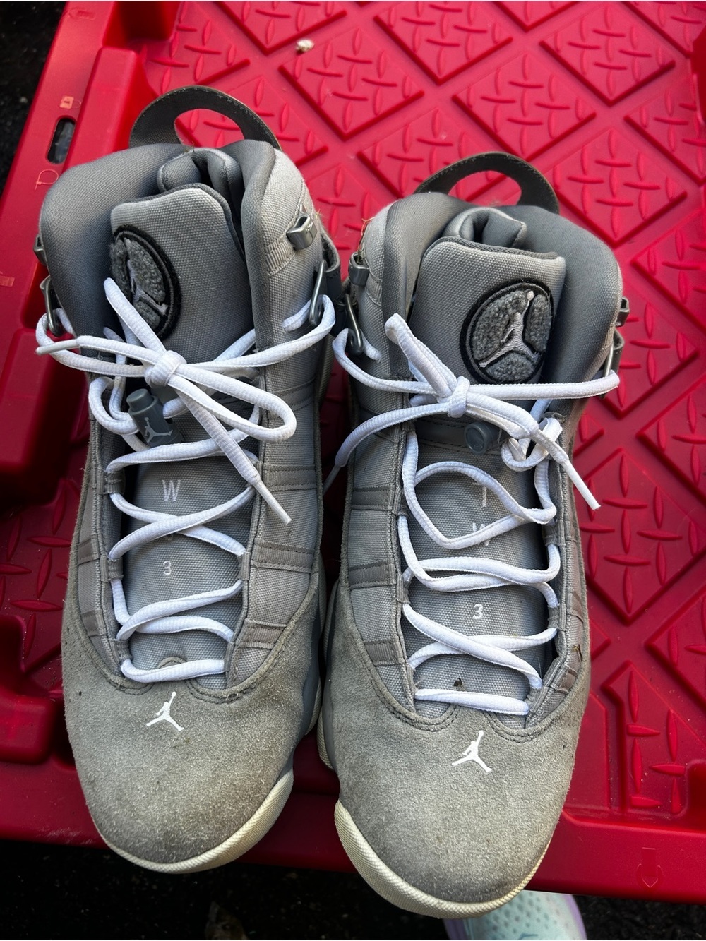 Nike Air Jordan Mens 6 Basketball Shoes Gray - Picture 2 of 4